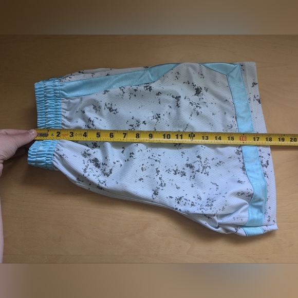 Shorts Nike Fly Feminino Women Size Medium Blue And Black Marble Pattern - Picture 13 of 13